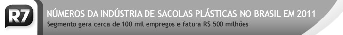 <b>Números da indústria de sacolas plásticas no Brasil em 2011</b><br />Segmento gera cerca de 100 mil empregos e fatura R$ 500 bilhões