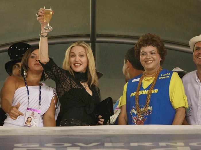 Madonna até ofereceu um brinde