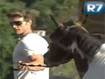 André e cavalo começam a se dar bem na última semana