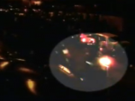 Reprodução/TV Record Câmera flagra imagens de rachas em via